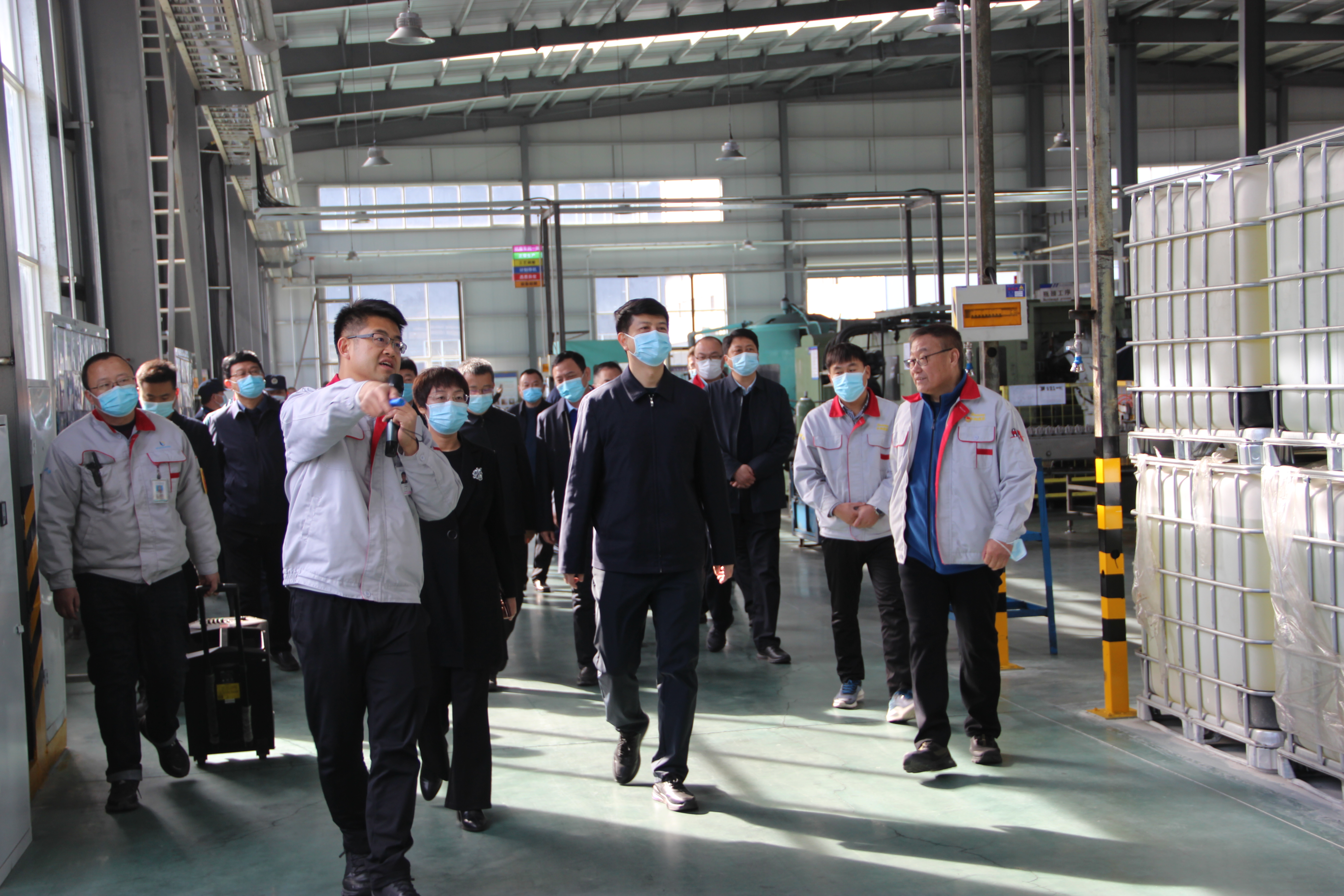 洪洞縣委書(shū)記黃巍一行蒞臨我司調(diào)研